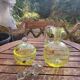 Carafe et sucrier en ouraline Legras, Baccarat