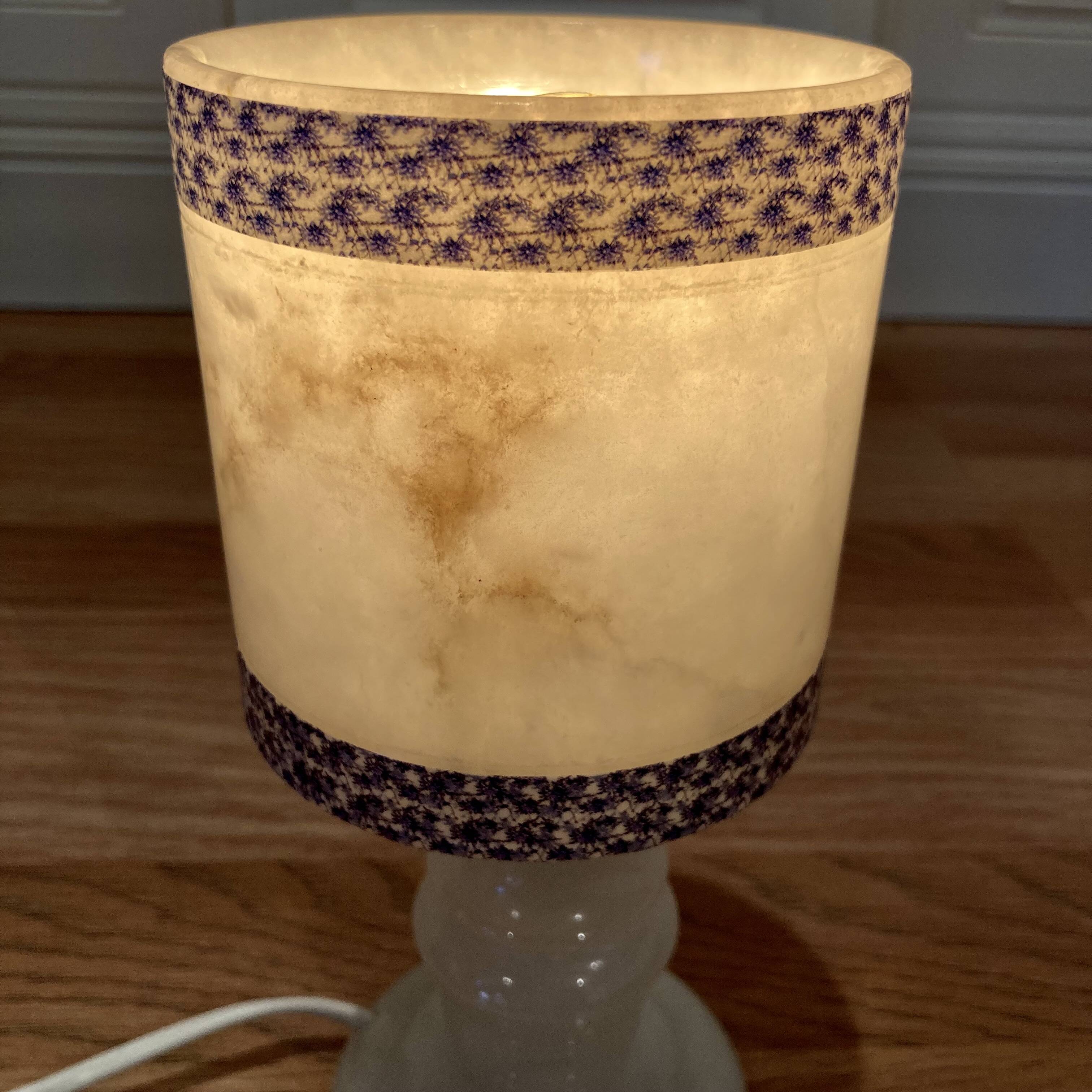 Ensemble de cinq lampes Design scandinave albâtre 1950.