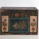 Coffre chinois ancien peint en bois de pin – Chine, circa 1900