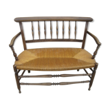 Vintage mulched wood bench