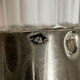 Pair of crystal decanters with solid silver mounts