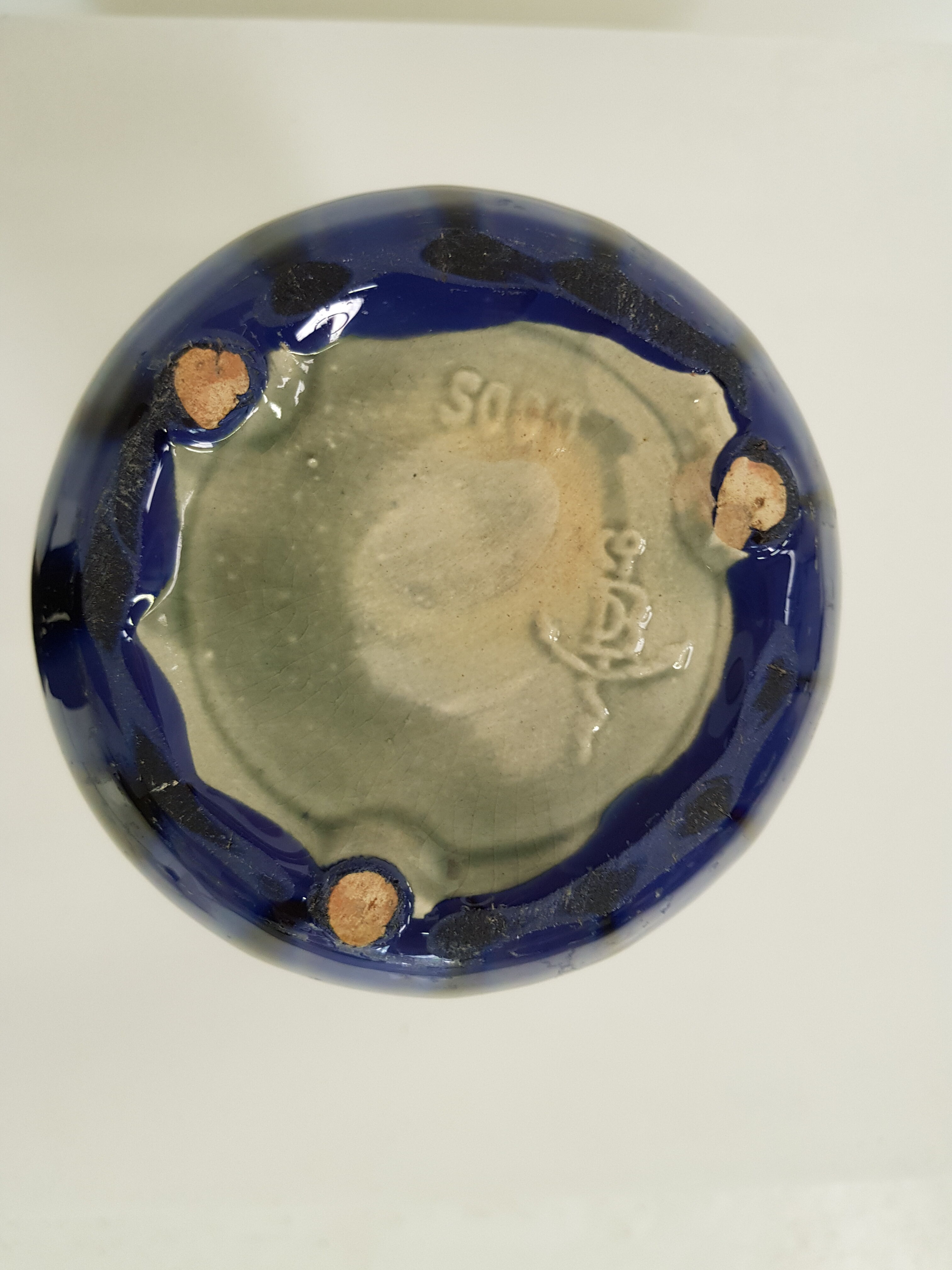 Vintage ceramic vase signed year 60