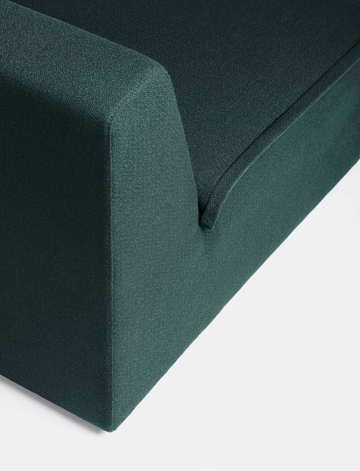 Minimalist danish green 3-seater sofa “Hood” by Common Seating