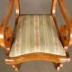 Louis-Philippe antique armchair in cherry wood, Italy, 19th century