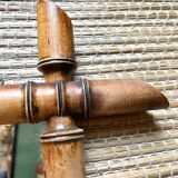 Vintage bamboo-style barber mirror