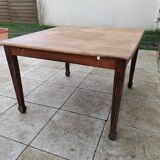 Old large square farmhouse style table