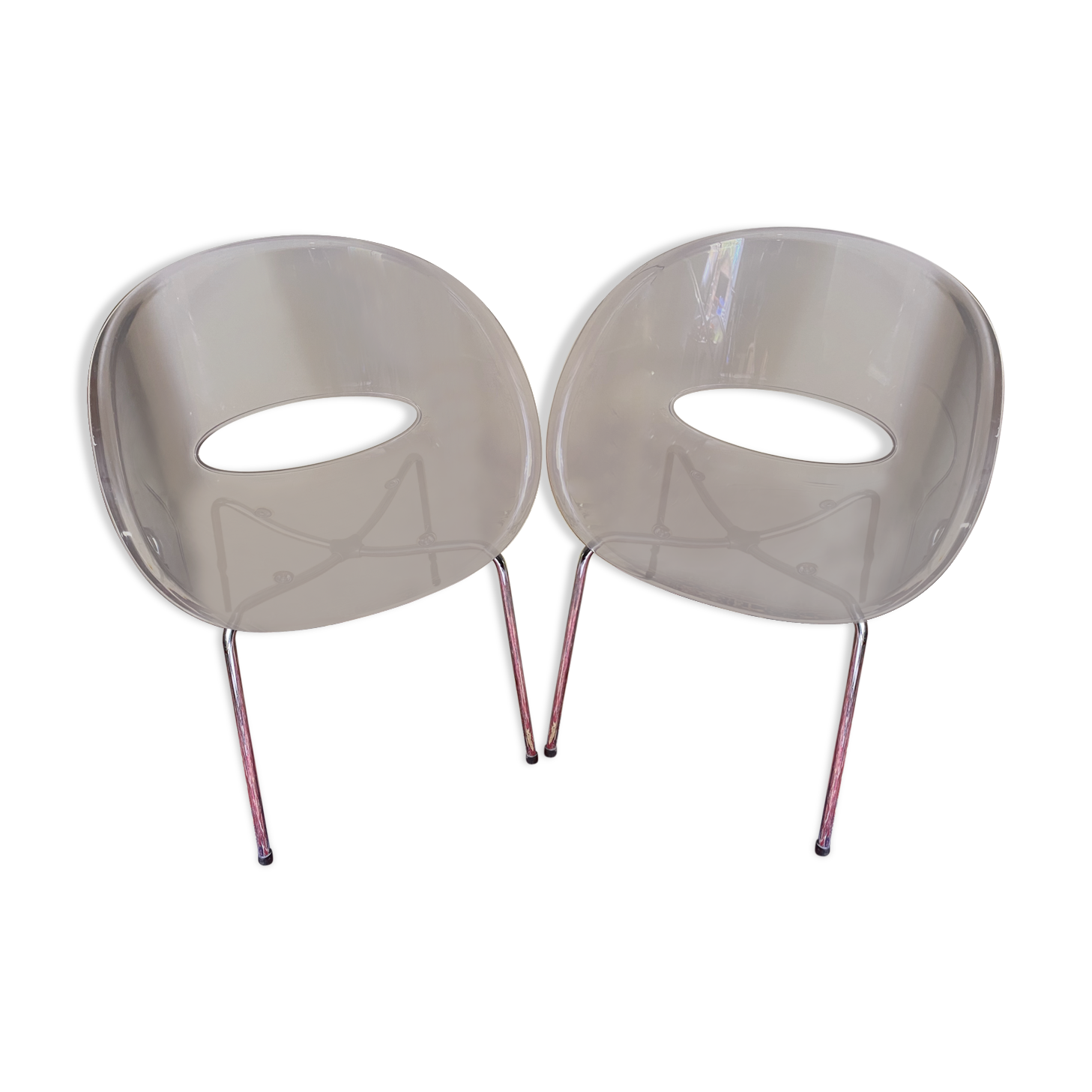 Pair of Sintesi armchairs models Eyes Made in Italy