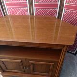 Corner TV cabinet in solid cherry