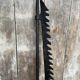 Old black wrought iron fireplace rack 18th century vintage