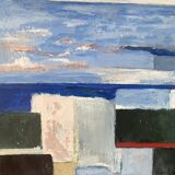 Abstract landscape signed in 2018