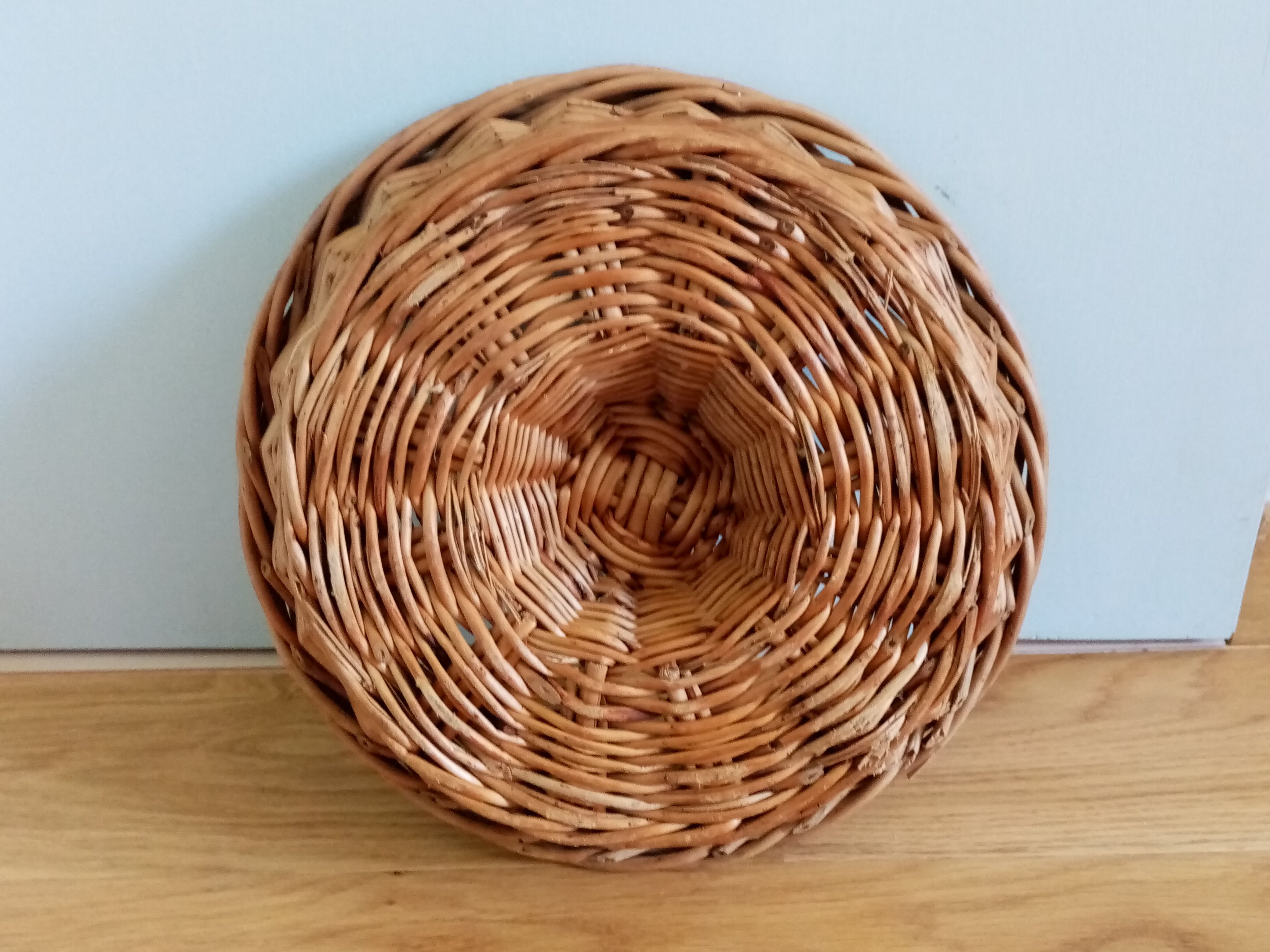 Panier rond plat décoration murale