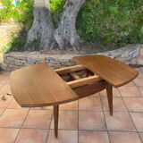 Coffee table with sirca system in oak from the 50s