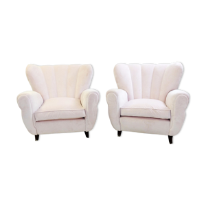 Paire de fauteuils italiens