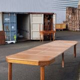 Solid wood art deco table, with extensions