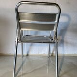 Set of 3 aluminum bistro chairs