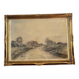 Charcoal drawing by Edouard Febvre