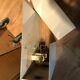 Series of 10 white laqué metal wall light 1960s