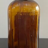 Lot of old glass perfumer bottles with original labels