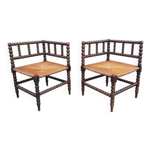 Paire de chaises ou fauteuils