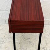 Vintage bedside table wood and metal from the 70s