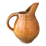 Glazed stoneware cider pitcher