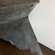 Hudson Farmhouse Folk Art Country Shelf Original Gray Patina