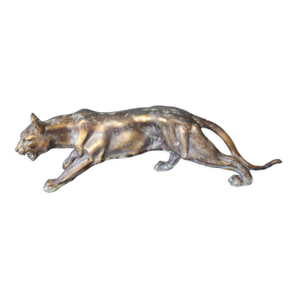 Sculpture lionne art déco