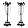 Pair of large bronze candelabras in the Antique style, circa 1880