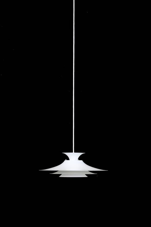 Danish modern design pendant lamp by Form-Light / 1970s / 1980s