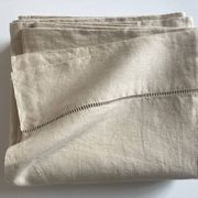 Drap de réserve en toile de lin brute 1920 à jours 2,40m