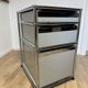 USM Haller pedestal in light grey