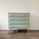 Vintage chest of drawers compass feet