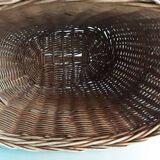 Vintage wicker oval basket