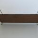Gold metal shelf and formica veneer 60s