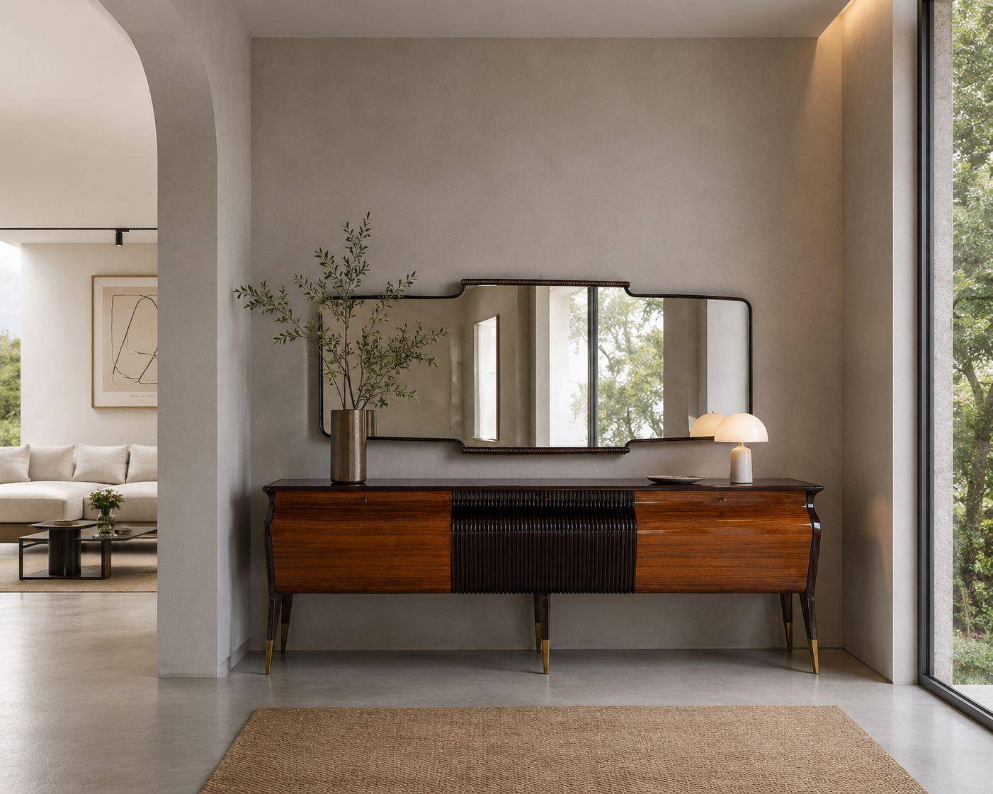 Art Deco Style Vintage Sideboard by Osvaldo Borsani, 1950s