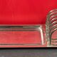 Silver metal toast holder, set of 2