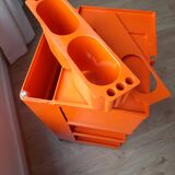 Boby wheeled box by Joe Colombo, published by Bieffeplast.