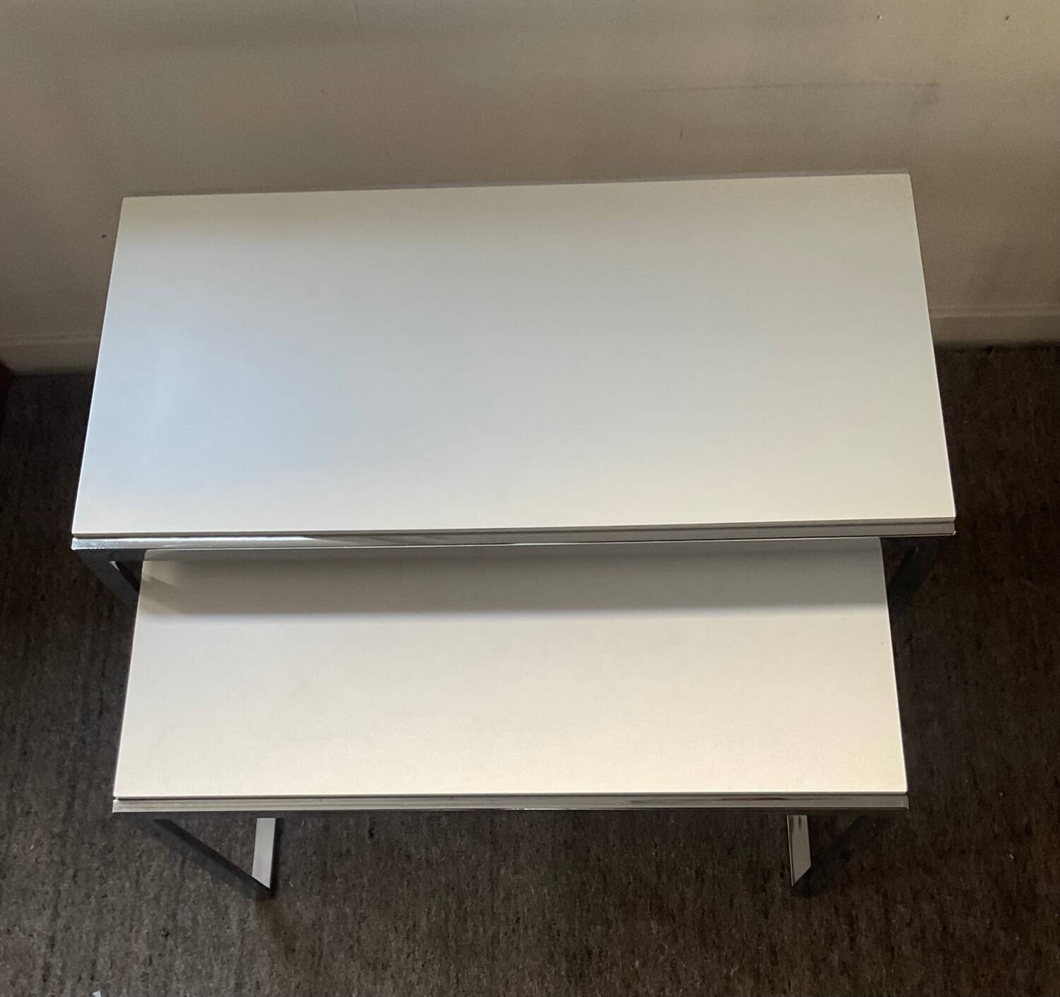 Pair of vintage 70s nesting tables