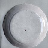 Plate XVIII ° scalloped with flying machine pattern
