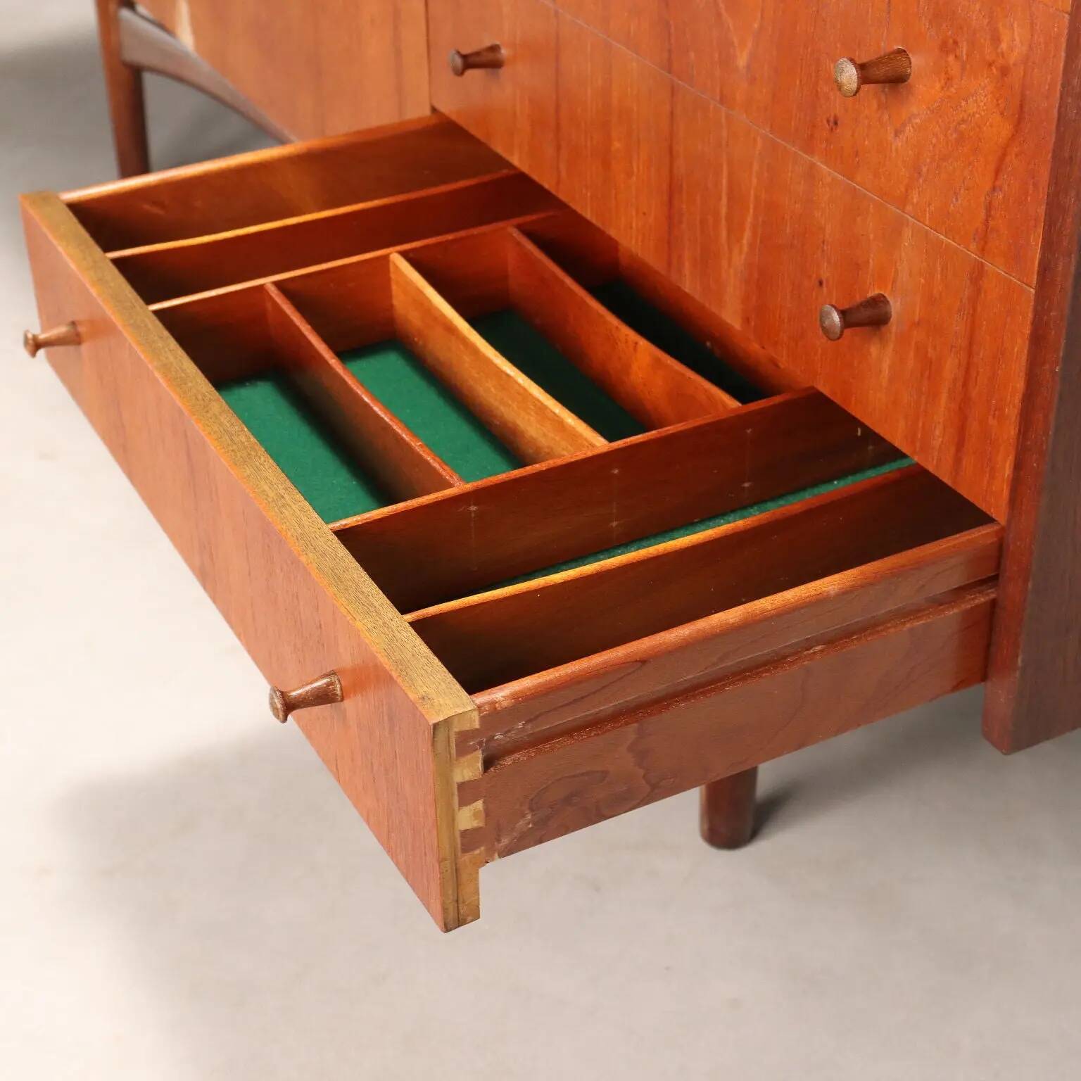 Vintage teak enfilade, Italian design, 1960s.