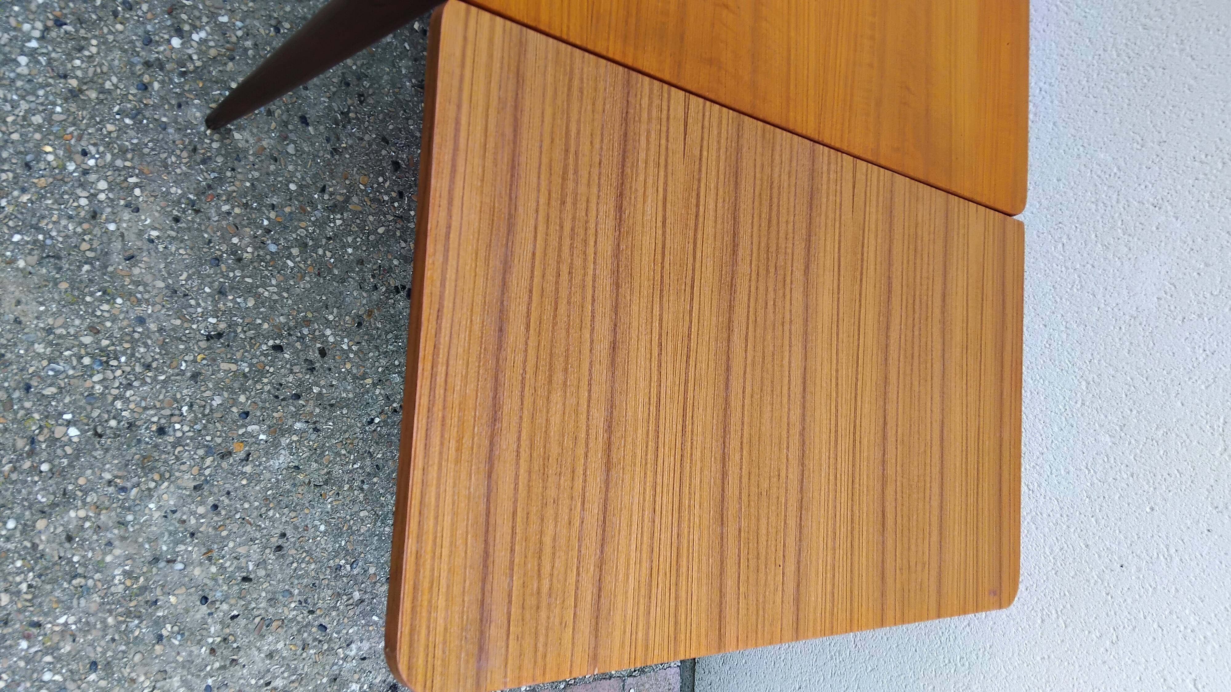 Vintage Rectangular Dining Table in Scandinavian Teak 1960s