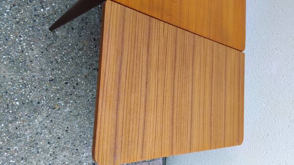 Table de Salle à Manger Rectangulaire Vintage en Teck Scandinave 1960s