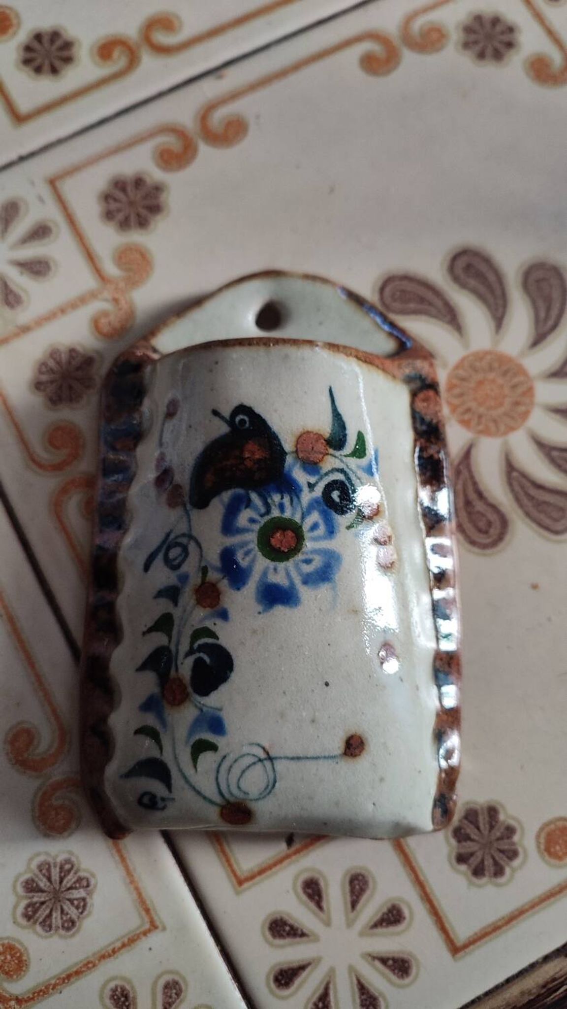 Small ceramic wall vase