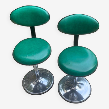 Vintage height-adjustable bar stool