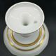 Lot of 2 dishes porcelain Limoges double gilding and white