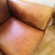 Tawny vintage leather club chair