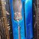 Solid silver serving shovel, 1st grade. Louis XV / Art Nouveau style