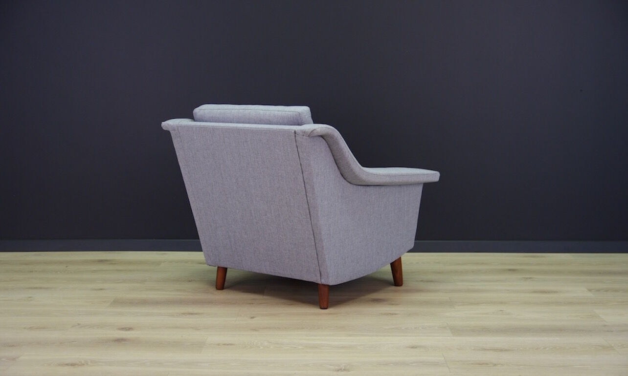 Grey armchair, Danish design, 1960s, production: Denmark