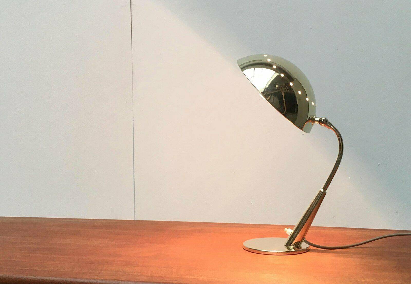 Mid-century German brass table lamp by Cosack.