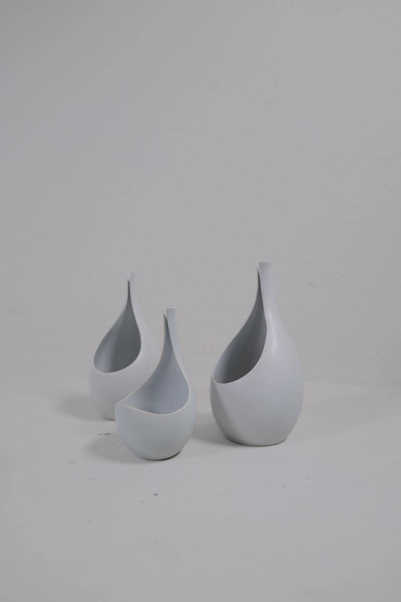 Céramiques du milieu du siècle de vases "Pungo" Stig Lindberg Gustavsberg, années 1950